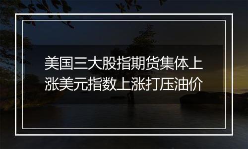 美国三大股指期货集体上涨美元指数上涨打压油价