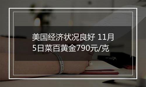 美国经济状况良好 11月5日菜百黄金790元/克