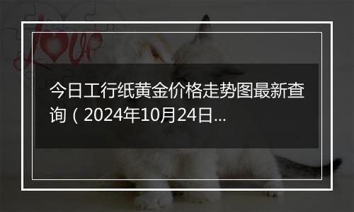 今日工行纸黄金价格走势图最新查询（2024年10月24日）