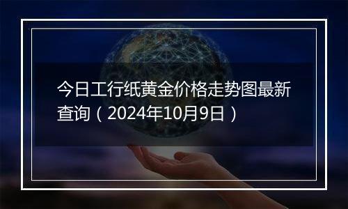 今日工行纸黄金价格走势图最新查询（2024年10月9日）