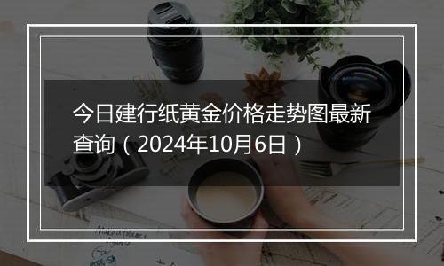 今日建行纸黄金价格走势图最新查询（2024年10月6日）