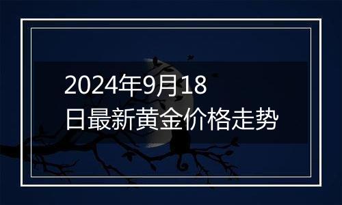 2024年9月18日最新黄金价格走势