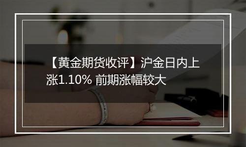 【黄金期货收评】沪金日内上涨1.10% 前期涨幅较大