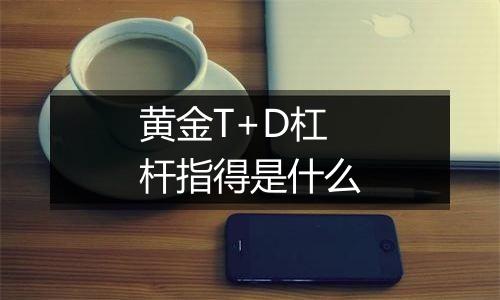 黄金T+D杠杆指得是什么