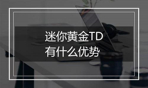 迷你黄金TD有什么优势