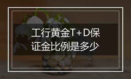 工行黄金T+D保证金比例是多少