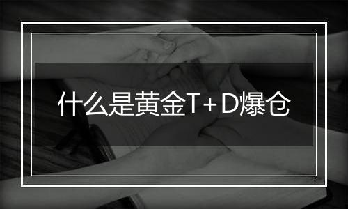 什么是黄金T+D爆仓