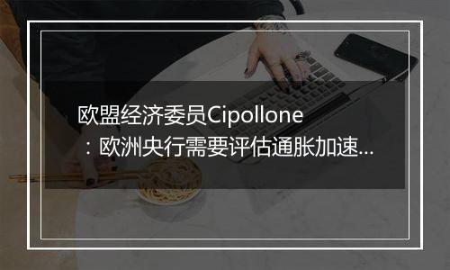 欧盟经济委员Cipollone：欧洲央行需要评估通胀加速回落的态势