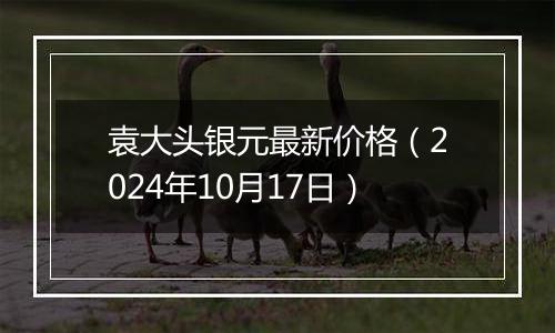 袁大头银元最新价格（2024年10月17日）