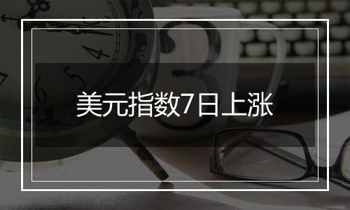 美元指数7日上涨