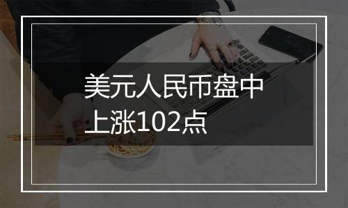 美元人民币盘中上涨102点