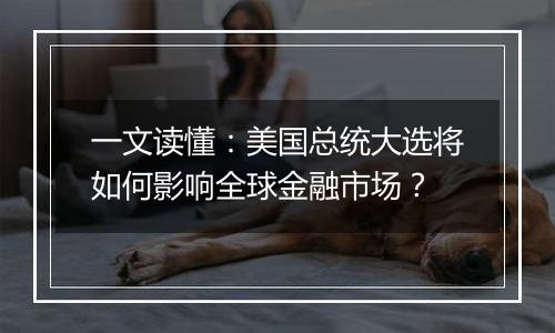 一文读懂：美国总统大选将如何影响全球金融市场？