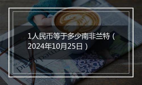 1人民币等于多少南非兰特（2024年10月25日）