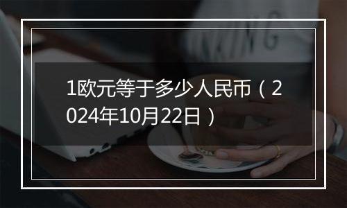 1欧元等于多少人民币（2024年10月22日）