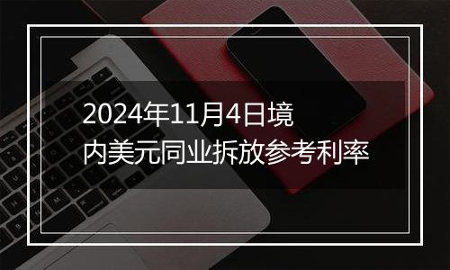 2024年11月4日境内美元同业拆放参考利率