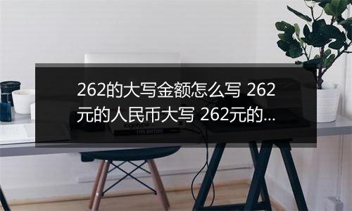 262的大写金额怎么写 262元的人民币大写 262元的数字大写