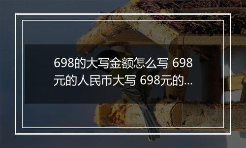 698的大写金额怎么写 698元的人民币大写 698元的数字大写