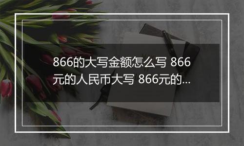 866的大写金额怎么写 866元的人民币大写 866元的数字大写