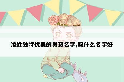 凌姓独特优美的男孩名字,取什么名字好